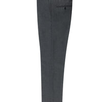 Dark Gray 6 Drop Regular Fit Standard Cut Classic Fabric Trousers