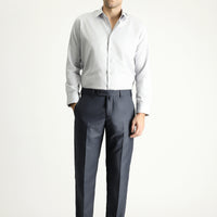 Dark Gray 6 Drop Regular Fit Standard Cut Classic Fabric Trousers