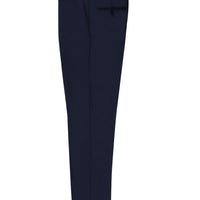 Orta Lacivert 7 Drop Slim Fit Dar Kesim Klasik Kumaş Pantolon