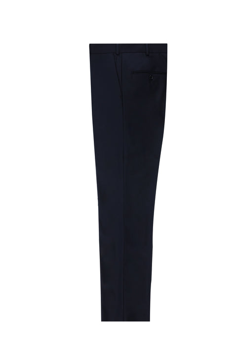 Dark Navy 7 Drop Slim Fit Classic Fabric Trousers