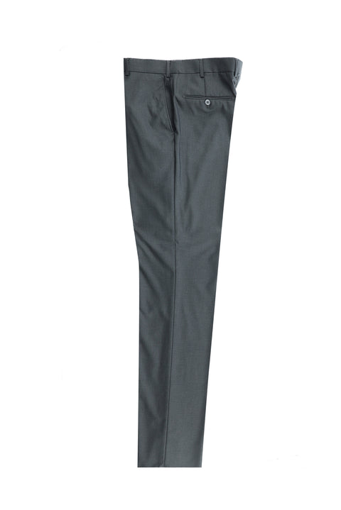 Light Anthracite 7 Drop Slim Fit Classic Fabric Trousers