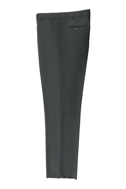 Dark Gray 4-Drop Relaxed Fit Classic Fabric Trousers