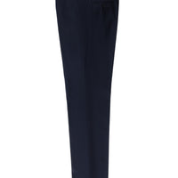 Black Navy 7 Drop Slim Fit Classic Fabric Trousers