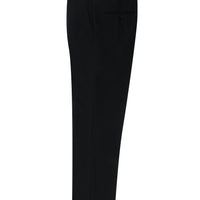 Black 4-Drop Relaxed Fit Classic Fabric Trousers