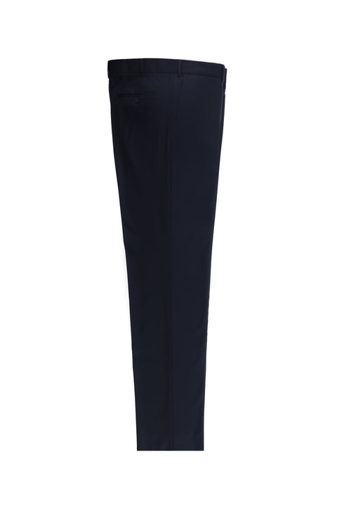 Dark Navy 7 Drop Slim Fit Classic Fabric Trousers