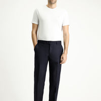 Siyah Lacivert 6 Drop Regular Fit Standart Kesim Klasik Kumaş Pantolon