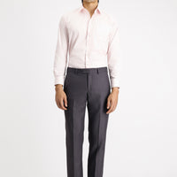 Medium Mink 6 Drop Regular Fit Standard Cut Lycra Classic Fabric Trousers