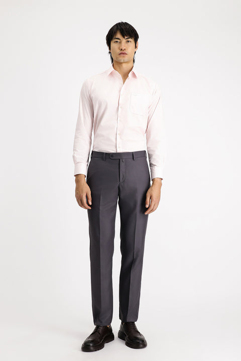 Medium Mink 6 Drop Regular Fit Standard Cut Lycra Classic Fabric Trousers