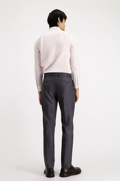 Medium Mink 6 Drop Regular Fit Standard Cut Lycra Classic Fabric Trousers