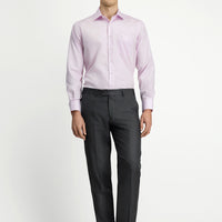 Medium Gray 4-Drop Relaxed Fit Classic Fabric Trousers