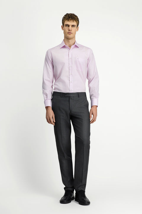 Medium Gray 4-Drop Relaxed Fit Classic Fabric Trousers