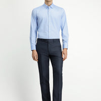 Dark Gray 4-Drop Relaxed Fit Classic Fabric Trousers