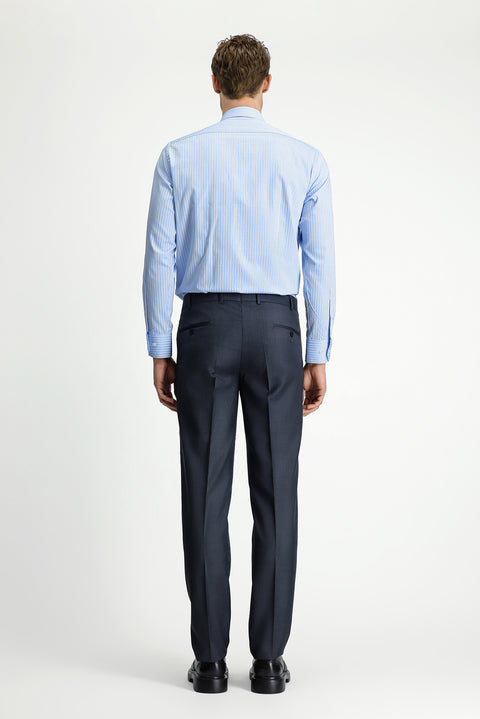 Dark Gray 4-Drop Relaxed Fit Classic Fabric Trousers