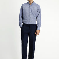 Dark Navy 7 Drop Slim Fit Classic Trousers