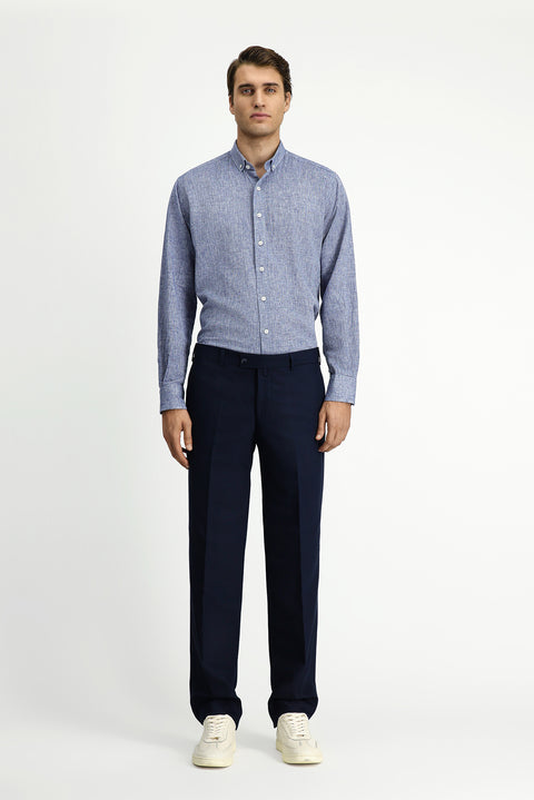 Dark Navy 7 Drop Slim Fit Classic Trousers