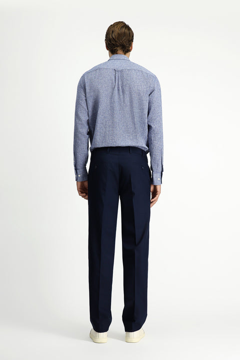 Dark Navy 7 Drop Slim Fit Classic Trousers
