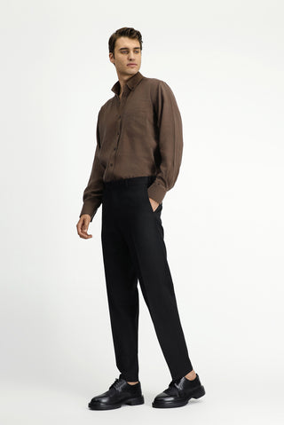  Siyah 6 Drop Regular Fit Standart Kesim Klasik Kumaş Pantolon