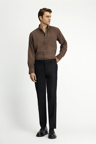  Siyah 6 Drop Regular Fit Standart Kesim Klasik Kumaş Pantolon