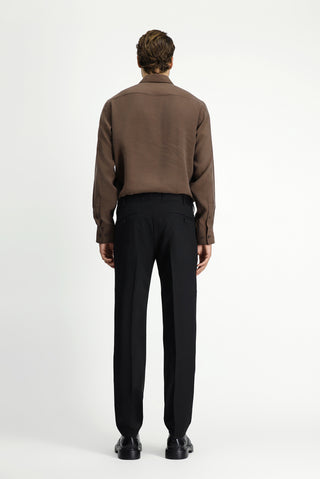  Siyah 6 Drop Regular Fit Standart Kesim Klasik Kumaş Pantolon