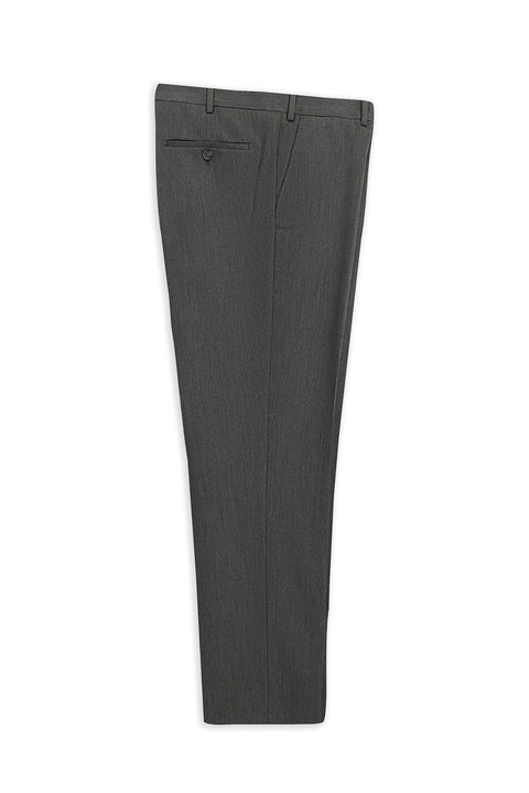 Orta Füme 4 Drop Relaxed Fit Rahat Kesim Klasik Kumaş Pantolon