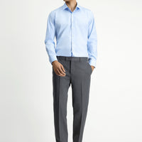 Orta Füme 4 Drop Relaxed Fit Rahat Kesim Klasik Kumaş Pantolon