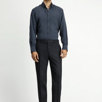 Medium Anthracite 4 Drop Relaxed Fit Classic Fabric Trousers