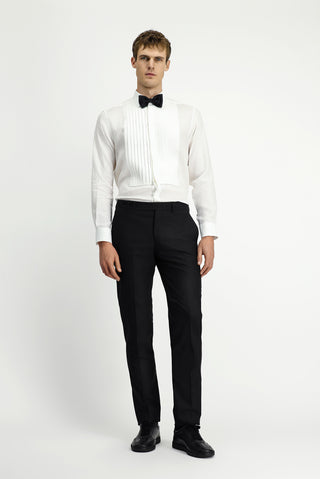 Siyah 6 Drop Regular Fit Standart Kesim Klasik Kumaş Smokin Pantolon