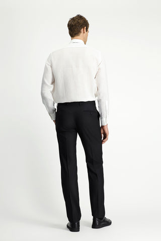  Siyah 6 Drop Regular Fit Standart Kesim Klasik Kumaş Smokin Pantolon