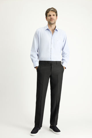  Koyu Füme 6 Drop Regular Fit Standart Kesim Yünlü Klasik Kumaş Pantolon
