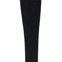 Dark Navy 7 Drop Slim Fit Narrow Cut Classic Wool Fabric Trousers