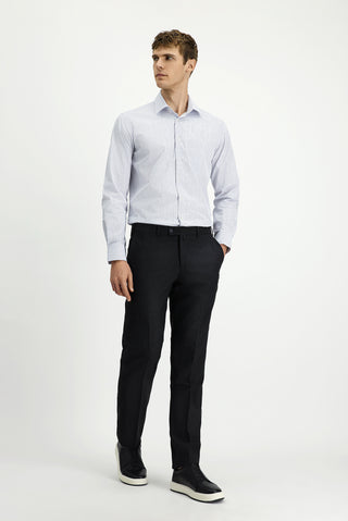  Koyu Füme 6 Drop Regular Fit Standart Kesim Yünlü Klasik Kumaş Pantolon