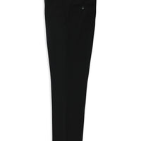 Black 7 Drop Slim Fit Narrow Cut Classic Wool Trousers