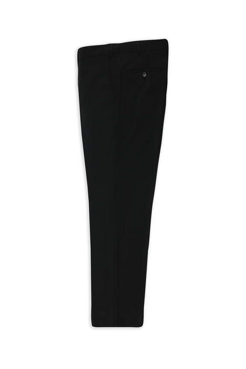 Black 7 Drop Slim Fit Narrow Cut Classic Wool Trousers