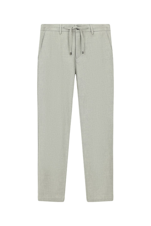 Light Grey 6 Drop Regular Fit Standard Cut Elastic Waist Drawstring Sport Pants