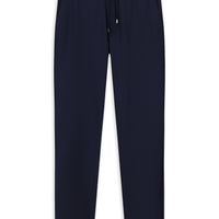 Medium Navy 6 Drop Regular Fit Standard Cut Elastic Waist Drawstring Sport Pants