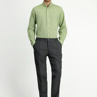 Dark Khaki 7 Drop Super Slim Fit Extra Narrow Cut Elastic Waist Lycra Classic Fabric Trousers