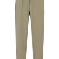 Medium Mink Techno-Line 7 Drop Super Slim Fit Extra Narrow Cut Lycra Elastic Waist Drawstring Classic Fabric Trousers