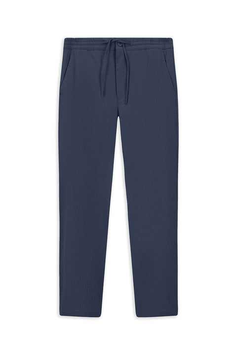 İndigo Techno-Line 6 Drop Regular Fit Standart Kesim Beli Lastikli İpli Gofre Klasik Kumaş Pantolon