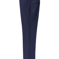 Medium Navy 6 Drop Regular Fit Classic Patterned Fabric Trousers