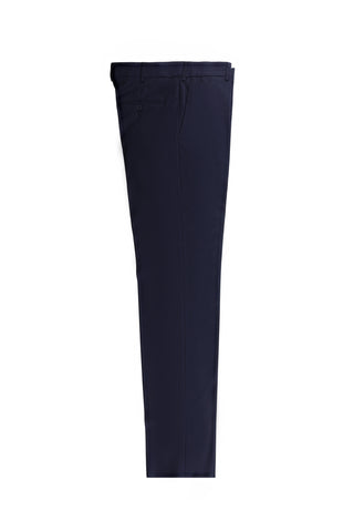  Koyu Lacivert 4 Drop Relaxed Fit Rahat Kesim Likralı Desenli Klasik Kumaş Pantolon