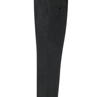Dark Gray 7 Drop Slim Fit Narrow Cut Classic Wool Fabric Trousers