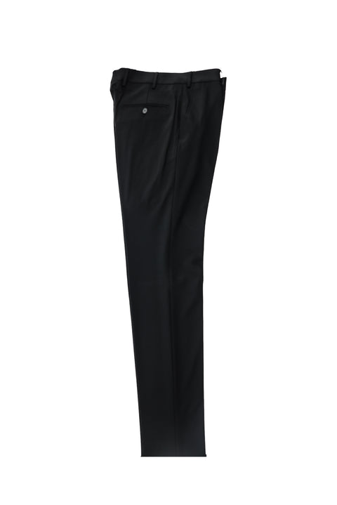 Black 7 Drop Slim Fit Narrow Cut Classic Wool Fabric Trousers
