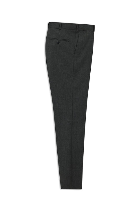 Koyu Füme 6 Drop Regular Fit Standart Kesim Yünlü Klasik Kumaş Pantolon