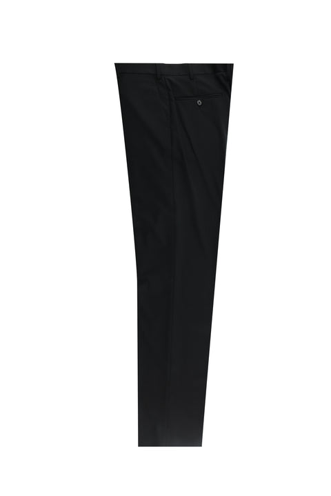 Siyah 6 Drop Regular Fit Standart Kesim Klasik Kumaş Pantolon