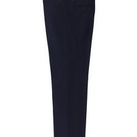 Dark Navy 4 Drop Relaxed Fit Classic Fabric Wool Trousers
