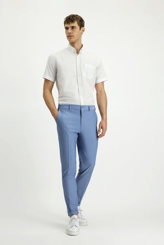  Mavi 7 Drop Super Slim Fit Eksra Dar Kesim Likralı Çizgili Klasik Kumaş Pantolon