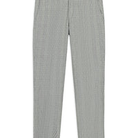Medium Gray 7 Drop Slim Fit Narrow Cut Plaid Classic Fabric Trousers