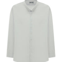 White Long Sleeve Slim Fit Button-Down Collar Cotton Easy-Iron Shirt
