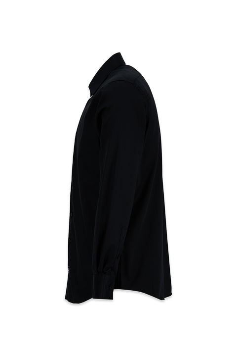 Black Long Sleeve Non-Iron Slim Fit Shirt