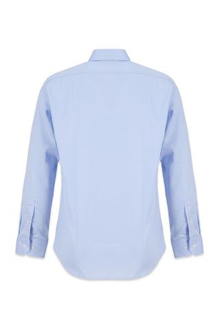  Uçuk Mavi Uzun Kol Slim Fit Non Iron Ütü Gerektirmeyen %100 Pamuk Klasik Gömlek